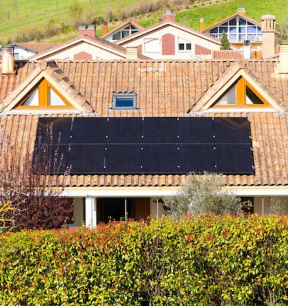 Solar Panel Installed on Residential roof
