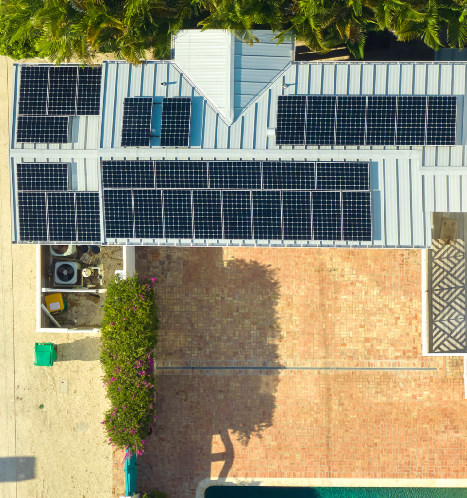 Solar Power System on Roof