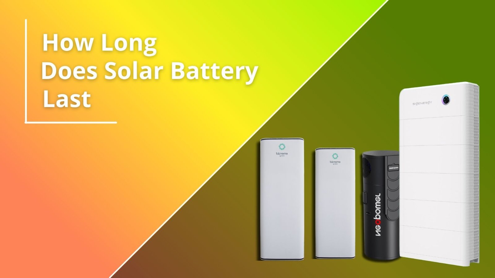 how long does solar battery last