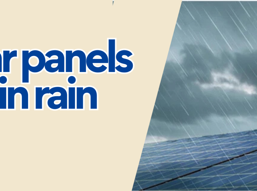 is solar panels work in rain