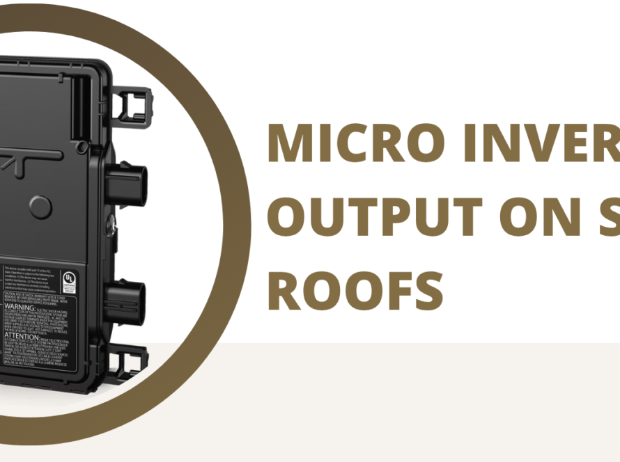 micro inverters output on shaded roofs