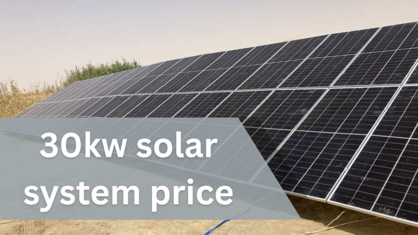 30kw solar system price